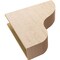 Ekena Millwork 8"W x 32"D x 32"H Thin Greensboro Rough Cedar Woodgrain TimberThane Corbel, Primed Tan CORUR08X32X32GRNRCPR - alternate 3